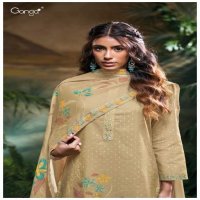 Ganga Kasia S3309 Wholesale Cotton Jacquard With Work Salwar Suits