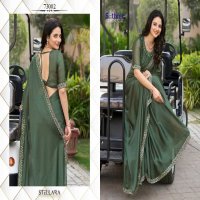 Sethnic Stellara Wholesale Satin Chiffon Party Wear Indian Sarees