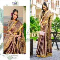sethnic lifestyle royalika borcade silk attractive look saree online