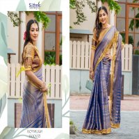 sethnic lifestyle royalika borcade silk attractive look saree online
