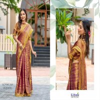 sethnic lifestyle royalika borcade silk attractive look saree online