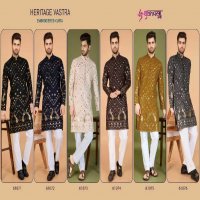 Shubhvastra Heritage Vastra Wholesale New Exclusive Festival Wear Embroidered Kurta