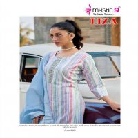 Mystic 9 Liza Vol-2 Wholesale Cotton Handloom Straight Cut Tops With Pant And Dupatta