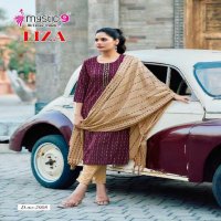 Mystic 9 Liza Vol-2 Wholesale Cotton Handloom Straight Cut Tops With Pant And Dupatta