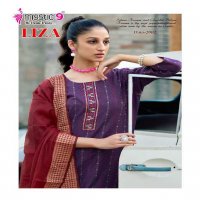 Mystic 9 Liza Vol-2 Wholesale Cotton Handloom Straight Cut Tops With Pant And Dupatta
