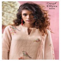 Ganga Ellyra S3375 Wholesale Pure Linen With Embroidery Work Salwar Suits