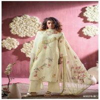 Ganga Ellyra S3375 Wholesale Pure Linen With Embroidery Work Salwar Suits