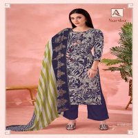 Alok Sarika Wholesale Pure Zam With Elegant Work Dress Material