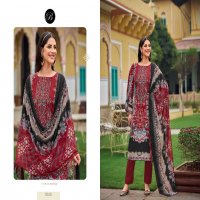 Belliza Gazal Wholesale Pure Crepe With Self Embroidery Dress Material