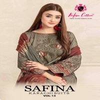 NAFISA SAFINA KARACHI SUITS VOL 13 PAKISTANI CASUAL WEAR DRESS MATERIAL