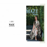 magic by kilory trends linen pretty look pakistani 3pcs dress