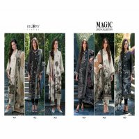 magic by kilory trends linen pretty look pakistani 3pcs dress