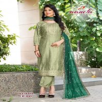 pratiksha by aanchi vichitra silk fully stitch elegant style 3pcs dress