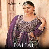 Radha Pahal Wholesale Heavy Premium Chinon Fabrics Free Size Stitched Suits