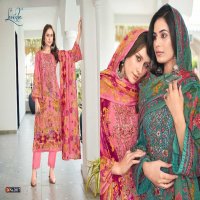 Levisha Naira Nx Vol-14 Wholesale Cambric Cotton With Self Embroidery Dress Material