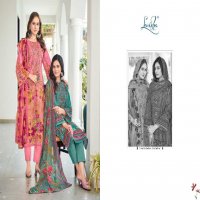 Levisha Naira Nx Vol-14 Wholesale Cambric Cotton With Self Embroidery Dress Material