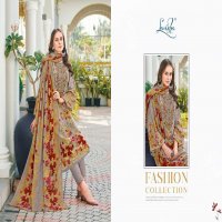 Levisha Naira Nx Vol-14 Wholesale Cambric Cotton With Self Embroidery Dress Material