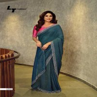 LT Fabrics Silver Stone Vol-16 Wholesale Cosmos With Swaroski Work Party Wear Sarees