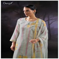 Ganga Kasiah S3399 Wholesale Cotton Dobby With Embroidery Salwar Suits
