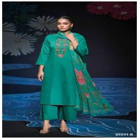 Ganga Jaime S3241 Wholesale Cotton Satin With Embroidery Salwar Suits