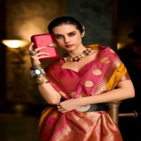 Rajpath Cherry Silk Wholesale Soft Silk Party Wear Indian Sarees