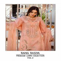 Shree Fabs Rang Rasiya Premium Lawn Collection Vol-2 Wholesale Pakistani Concept Suits
