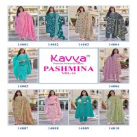 kavya pashmina vol 14 malaysian readymade cotton lining classic 3pcs dress