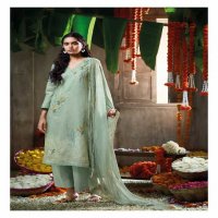 Ganga Papillon Wholesale Cotton Linen With Hand Embroidery Salwar Suits