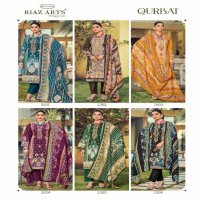 Riaz Arts Qurbat Wholesale Pure Karachi Lawn With Work Dress Material