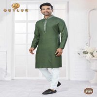 Outluk Wedding Collection Vol-34 Wholesale Kurta Pajama Collection Series Embroidery Kurta with Polo Pant