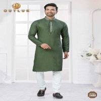 Outluk Wedding Collection Vol-34 Wholesale Kurta Pajama Collection Series Embroidery Kurta with Polo Pant