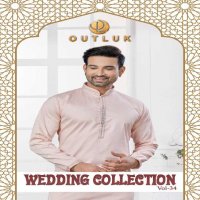 Outluk Wedding Collection Vol-34 Wholesale Kurta Pajama Collection Series Embroidery Kurta with Polo Pant