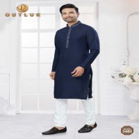Outluk Wedding Collection Vol-34 Wholesale Kurta Pajama Collection Series Embroidery Kurta with Polo Pant