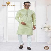 Outluk Wedding Collection Vol-34 Wholesale Kurta Pajama Collection Series Embroidery Kurta with Polo Pant