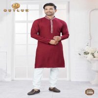 Outluk Wedding Collection Vol-34 Wholesale Kurta Pajama Collection Series Embroidery Kurta with Polo Pant