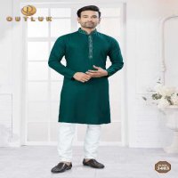 Outluk Wedding Collection Vol-34 Wholesale Kurta Pajama Collection Series Embroidery Kurta with Polo Pant