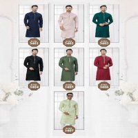 Outluk Wedding Collection Vol-34 Wholesale Kurta Pajama Collection Series Embroidery Kurta with Polo Pant