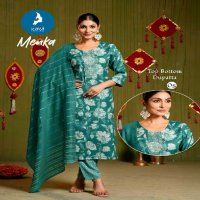 Kaya Menka Wholesale 3 Piece Concept Straight Cut Readymade Suits