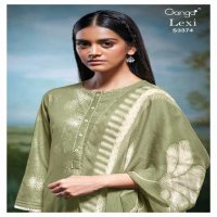 Ganga Lexi S3374 Wholesale Cotton Printed With Embroidery Work Salwar Suits