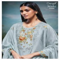 Ganga Nithi S3288 Wholesale Pure Bemberg Silk With Work Salwar Suits