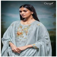 Ganga Nithi S3288 Wholesale Pure Bemberg Silk With Work Salwar Suits