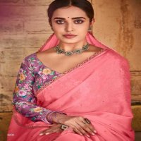 Kashvi Ruby Wholesale Moss With Diamond Work Party Wear Indian Sarees