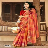 Vallabhi Karuna Vol-4 Wholesale Chiffon With Abstract Print Sarees