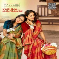 Vallabhi Karuna Vol-4 Wholesale Chiffon With Abstract Print Sarees