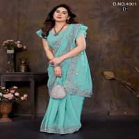 Jayshree D.no 4001 Colour Wholesale 60 Gram Georgette Party Wear Sarees