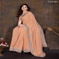 Jayshree D.no 4001 Colour Wholesale 60 Gram Georgette Party Wear Sarees