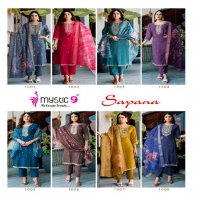 Mystic 9 Sapana Vol-1 Wholesale Roman Silk Straight Cut Catalogue