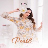 1love By S4U Pearl Wholesale Pure Cotton With Chikan Work Long Kurtis