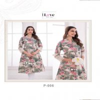 1love By S4U Pearl Wholesale Pure Cotton With Chikan Work Long Kurtis