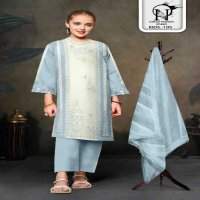 Naimat Kids-106 Wholesale Designer stylish Tunic Heavy Embroidery In Top and Designer Sleeve with Hand work